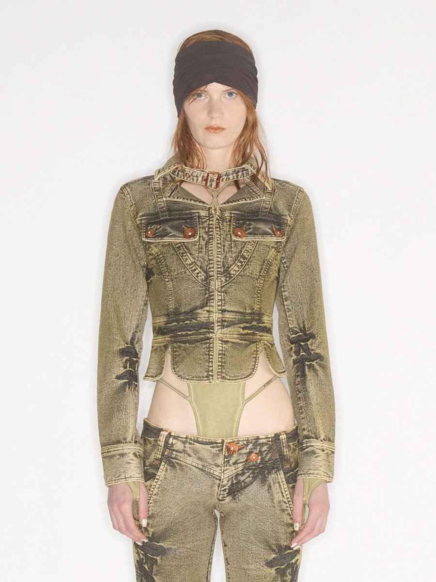 chaqueta vaquera teñida