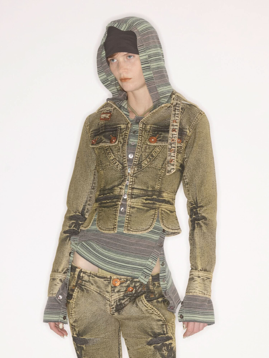chaqueta vaquera teñida