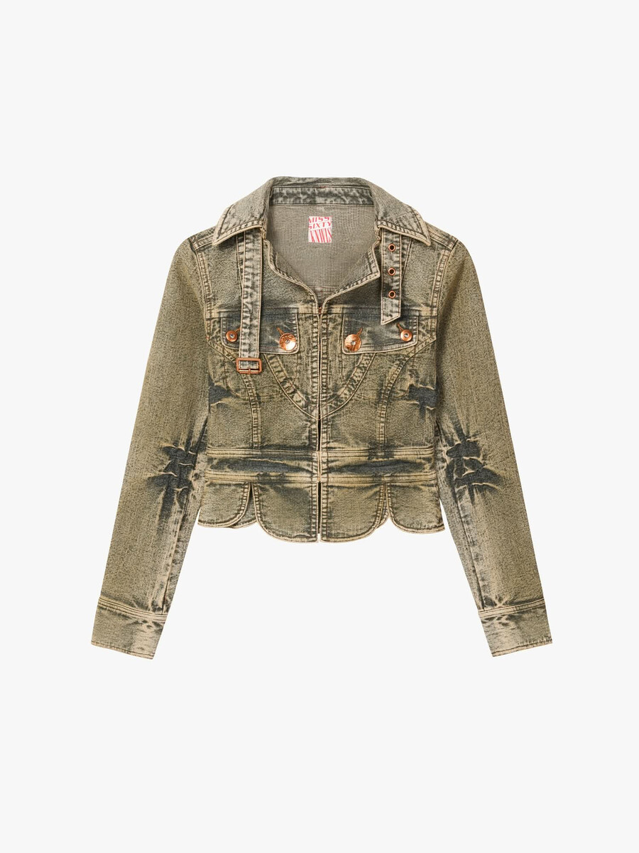 chaqueta vaquera teñida