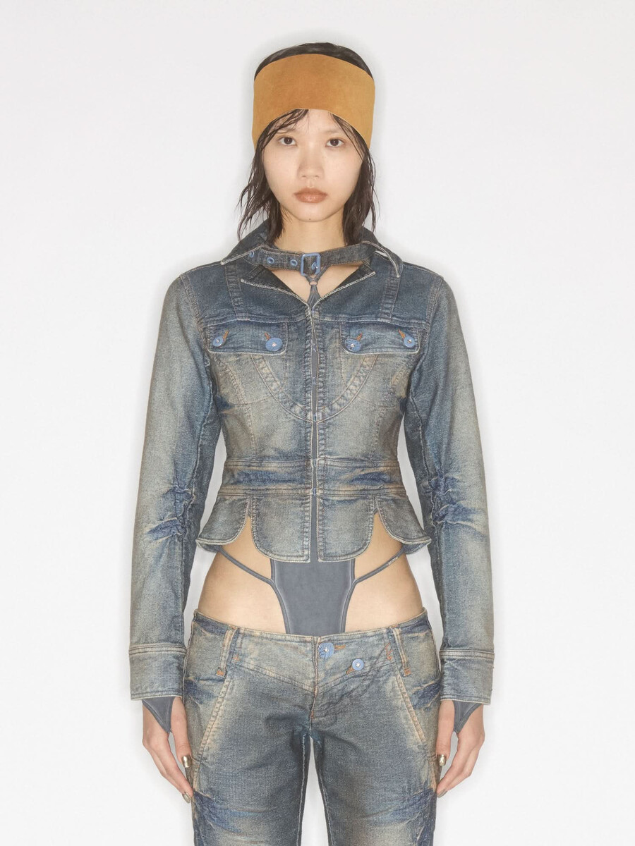 chaqueta vaquera teñida