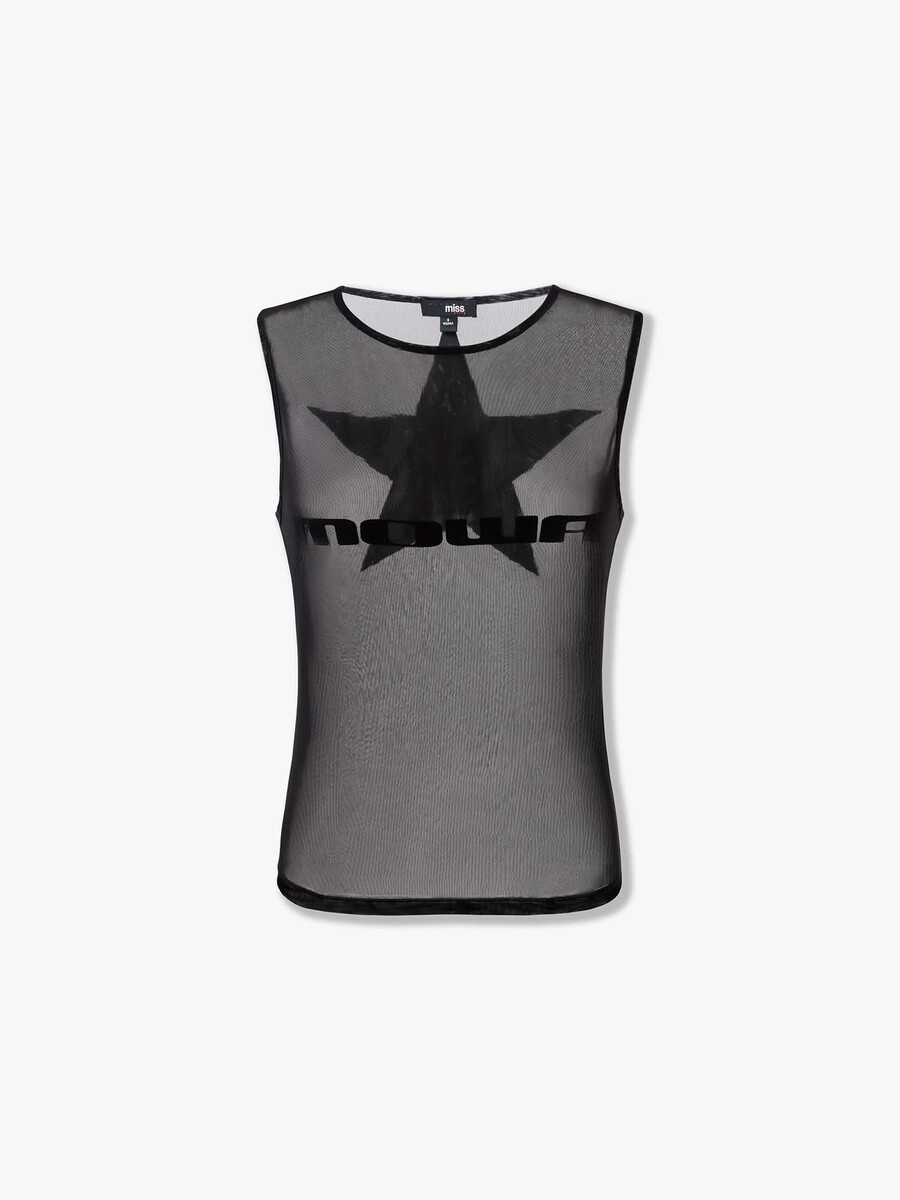 camiseta sin mangas elástica