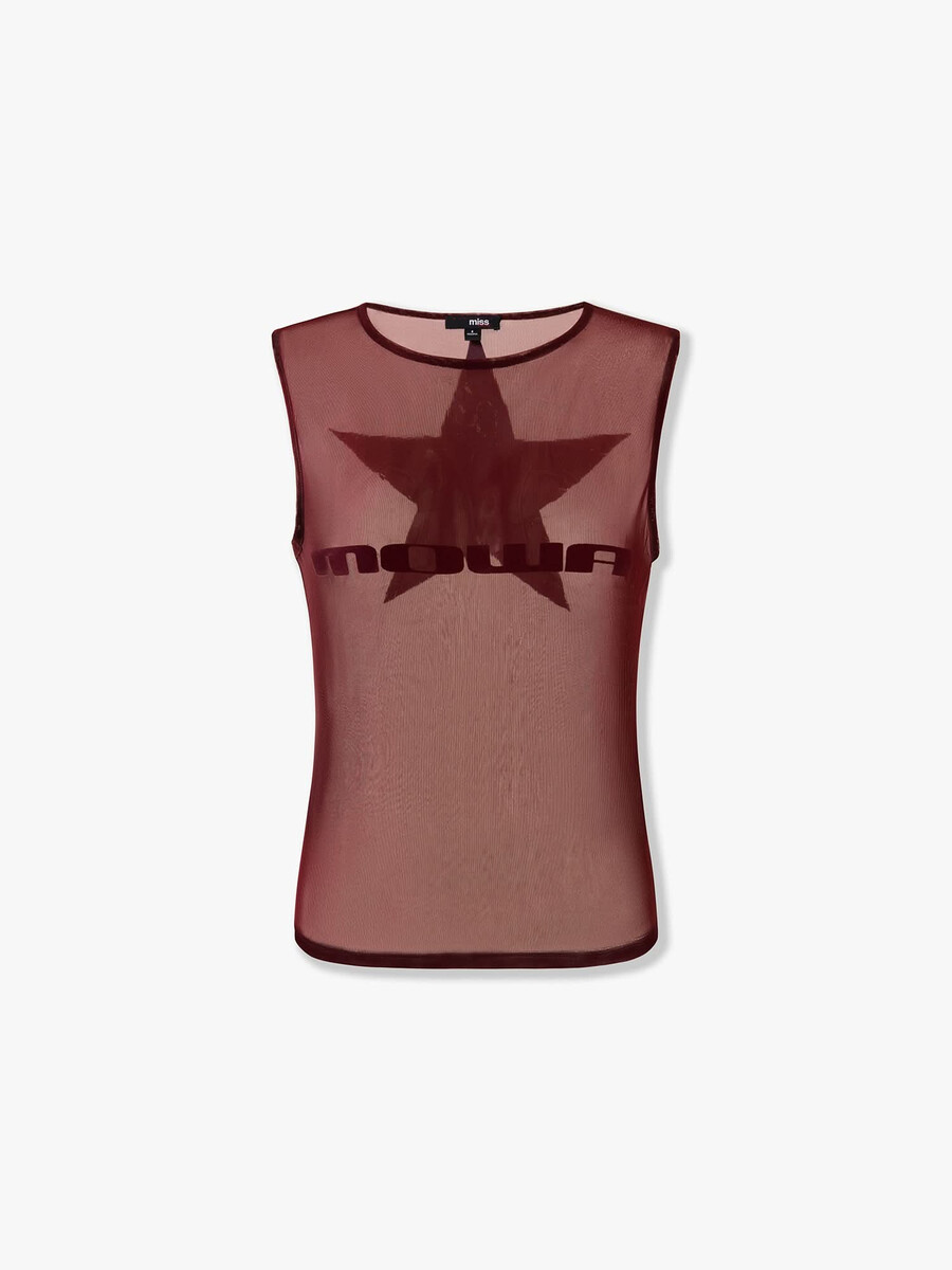 camiseta sin mangas elástica
