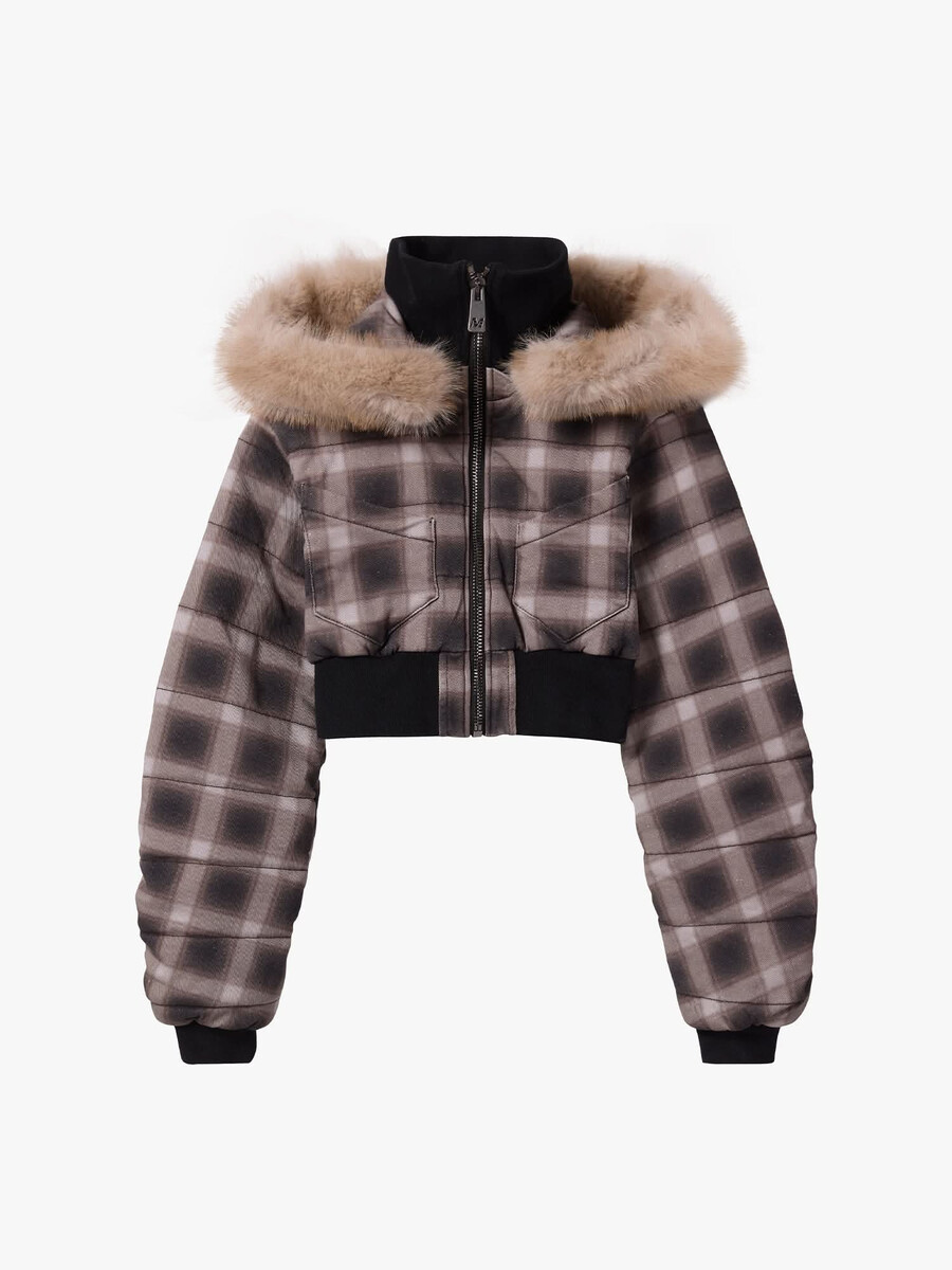 chaqueta vaquera a cuadros